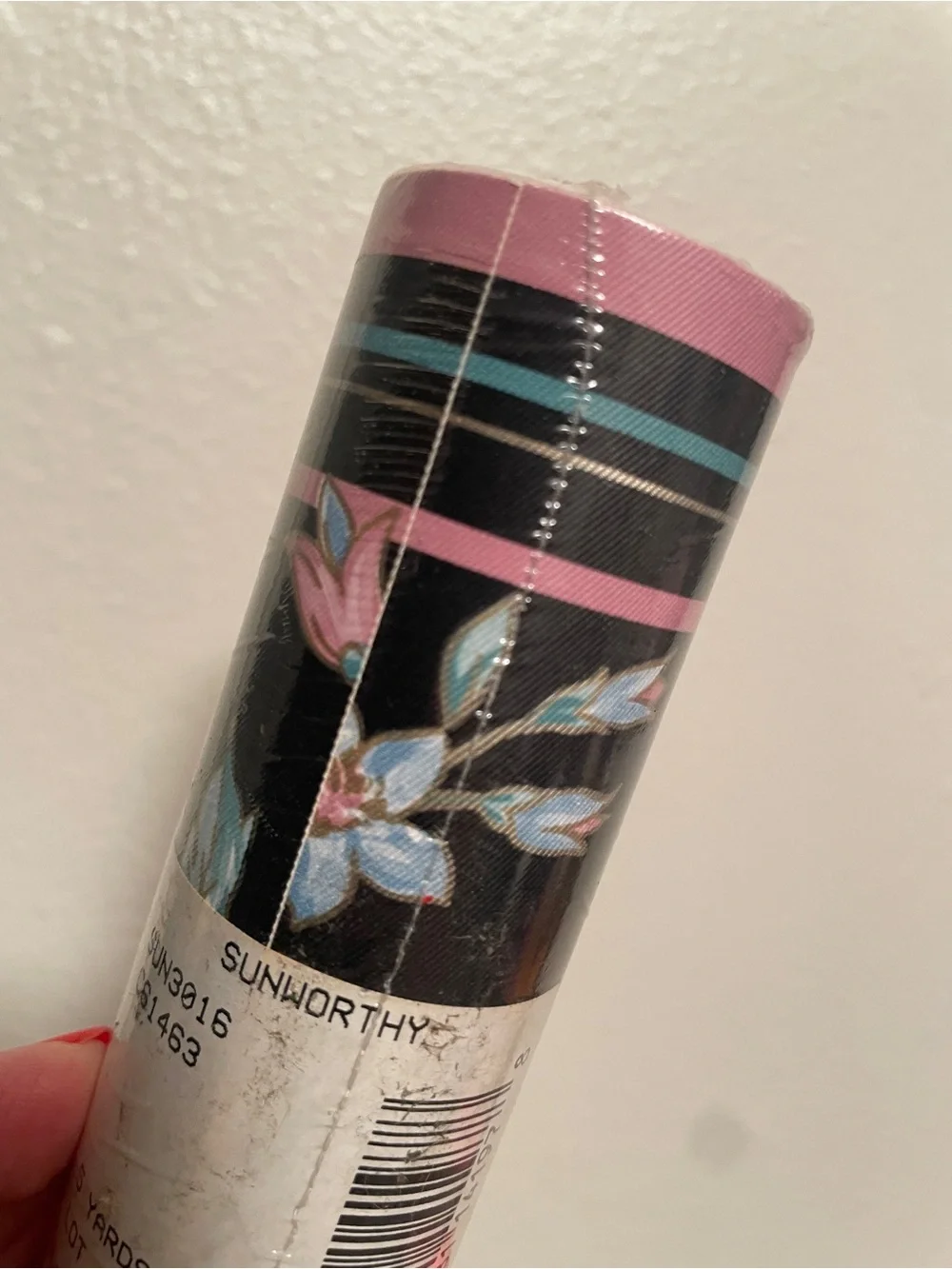 VTG Sunworthy 80s 90s floral wallpaper border roll